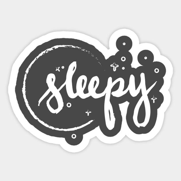 Sleepy – Moon & Stars Sticker by Sleepy